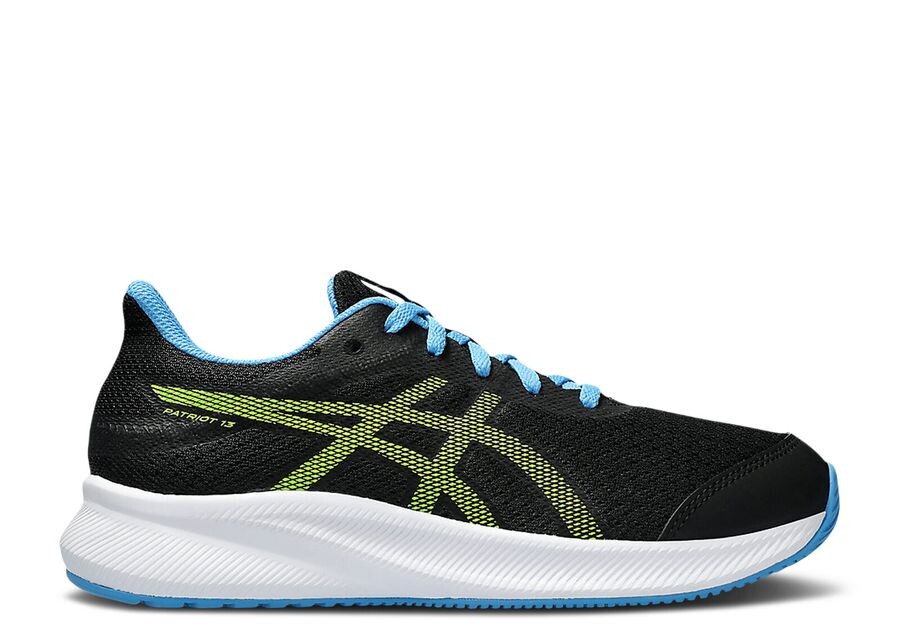 

Кроссовки ASICS Patriot 13 Gs 'Black Electric Lime', черный