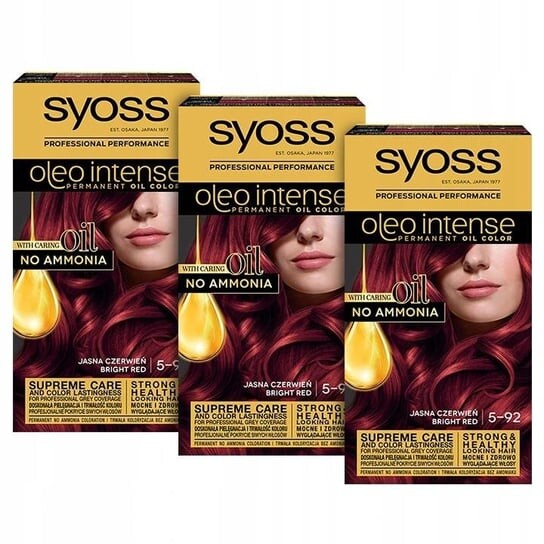 

Краска Syoss Oleo Intense Paint 5-92 Светло-красный 3 шт.