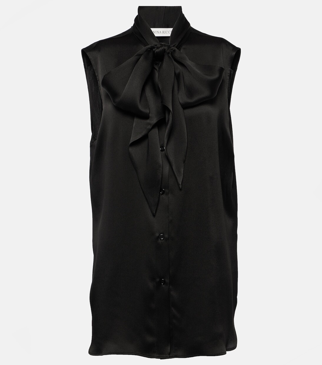 

Атласная рубашка Nina Ricci, черный