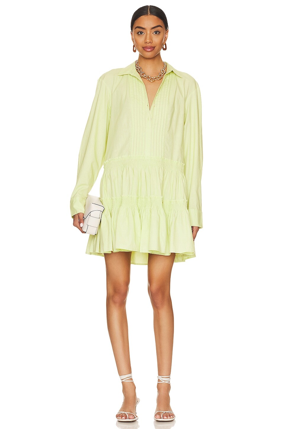 

Платье мини Free People Billie, цвет Lime Glow
