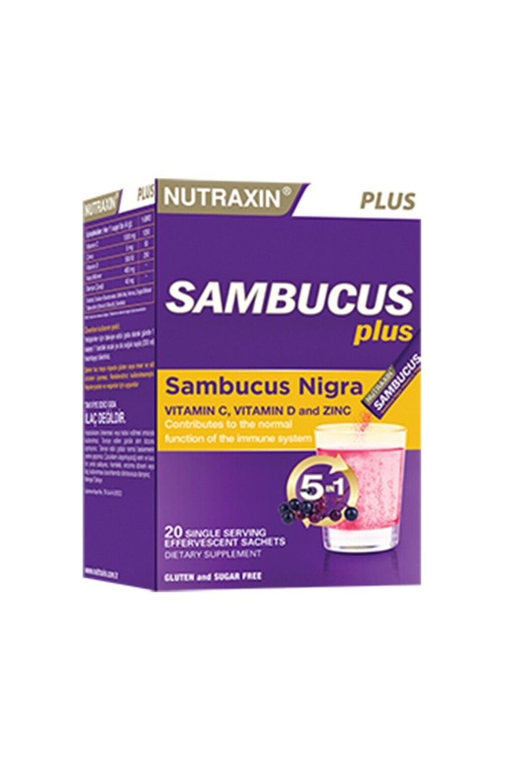 

Nutraxin Sambucus Plus 20 шипучих саше