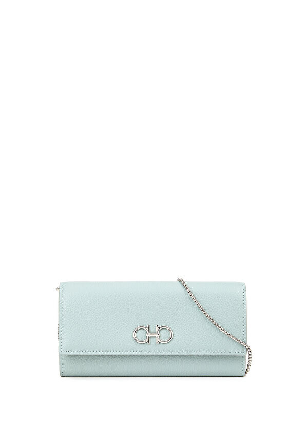 

Синяя женская кожаная сумка Ferragamo