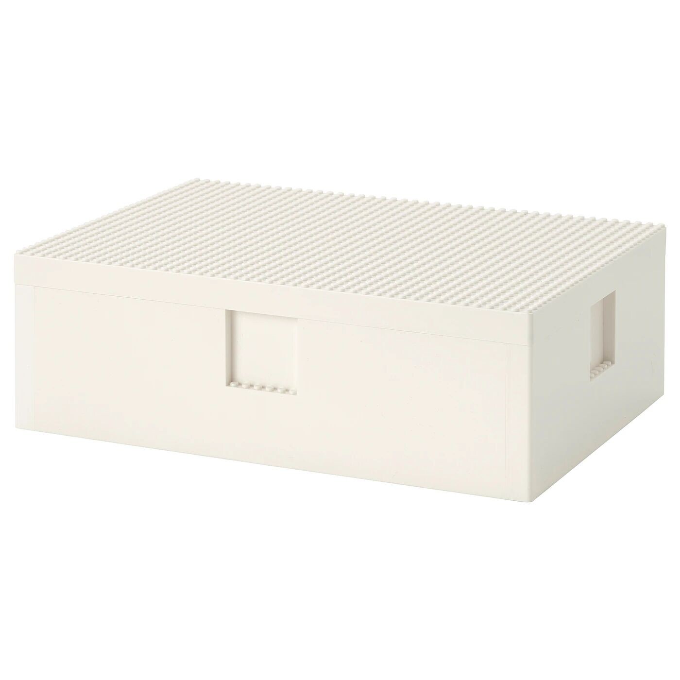 

Коробка LEGO с крышкой, 35x26x12 см ,белый, BYGGLEK IKEA