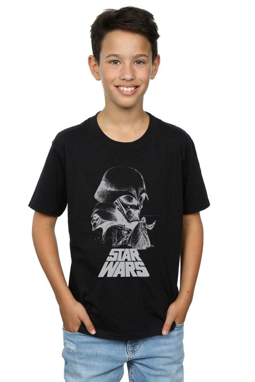 Футболка с эскизом Дарта Вейдера Star Wars, черный комплект пижам дарта вейдера 2 шт star wars серый