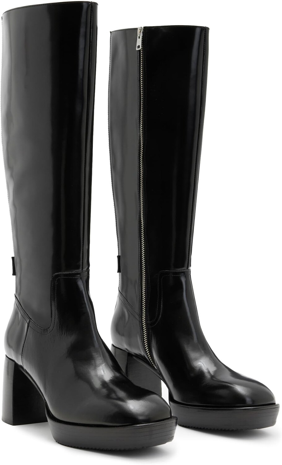

Сапоги Pip Boot AllSaints, цвет Black Shine