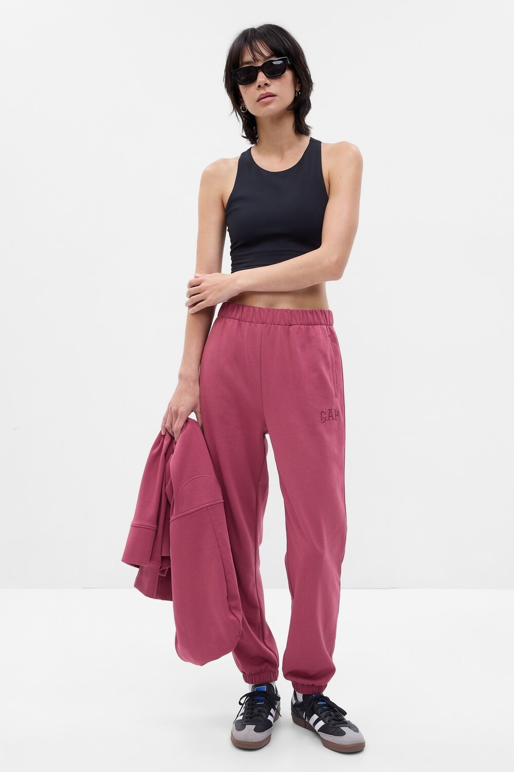 

Мягкие джоггеры с логотипом Vintage Gap, красный