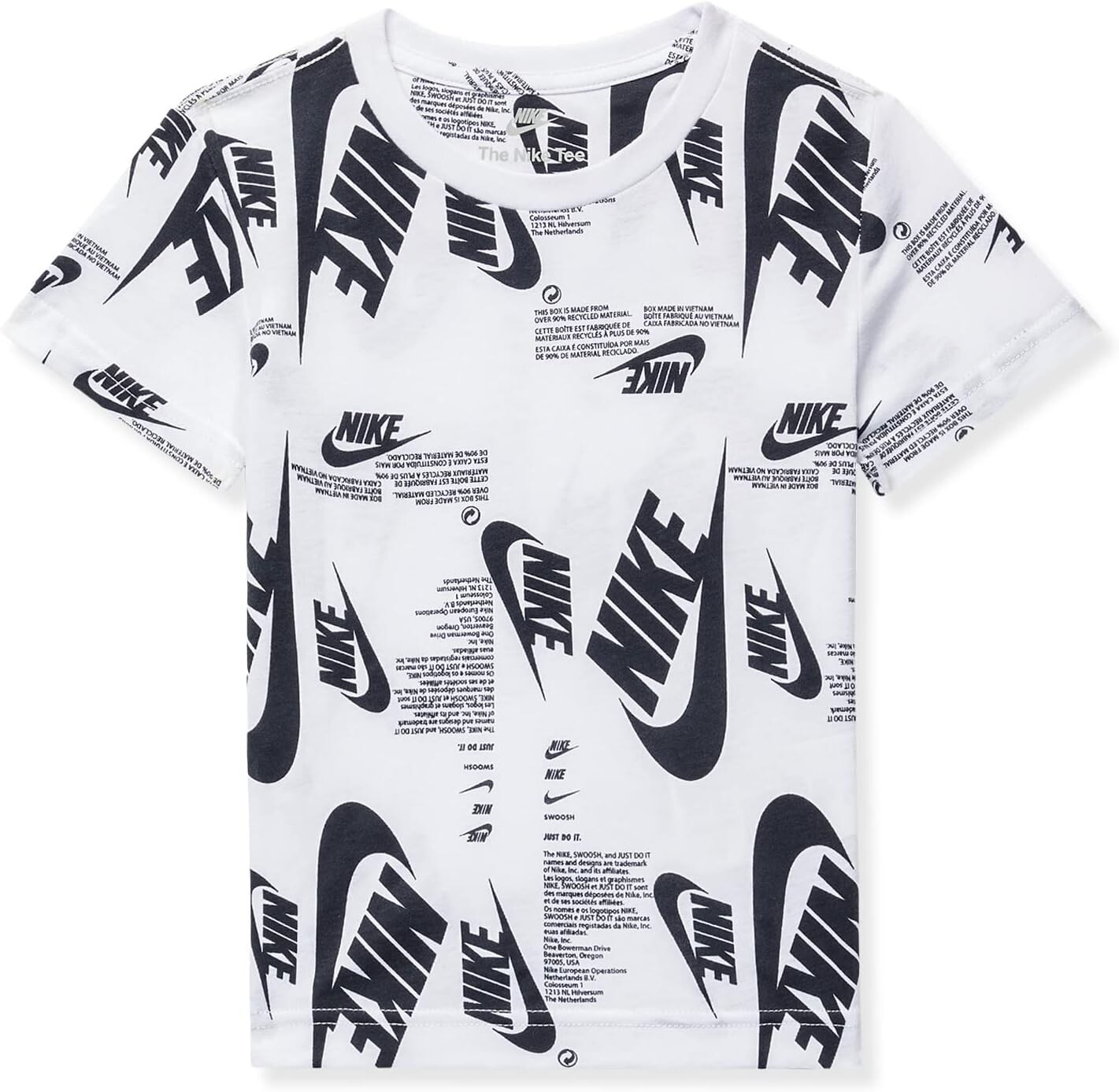 

Рубашка Nike Futura Branding All Over Print, белый