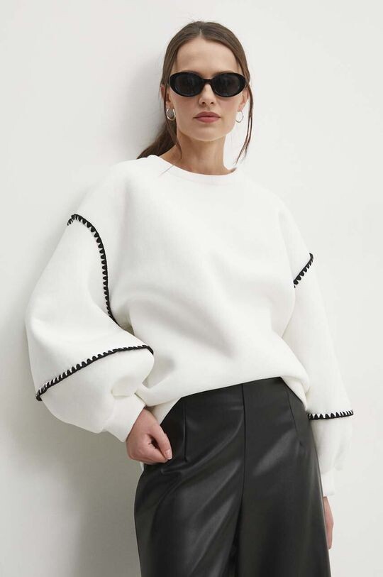 

Хлопковая толстовка Answear Lab, белый