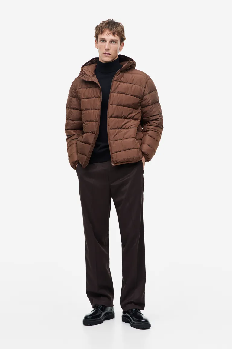 

Легкая стеганая куртка H&M, коричневый