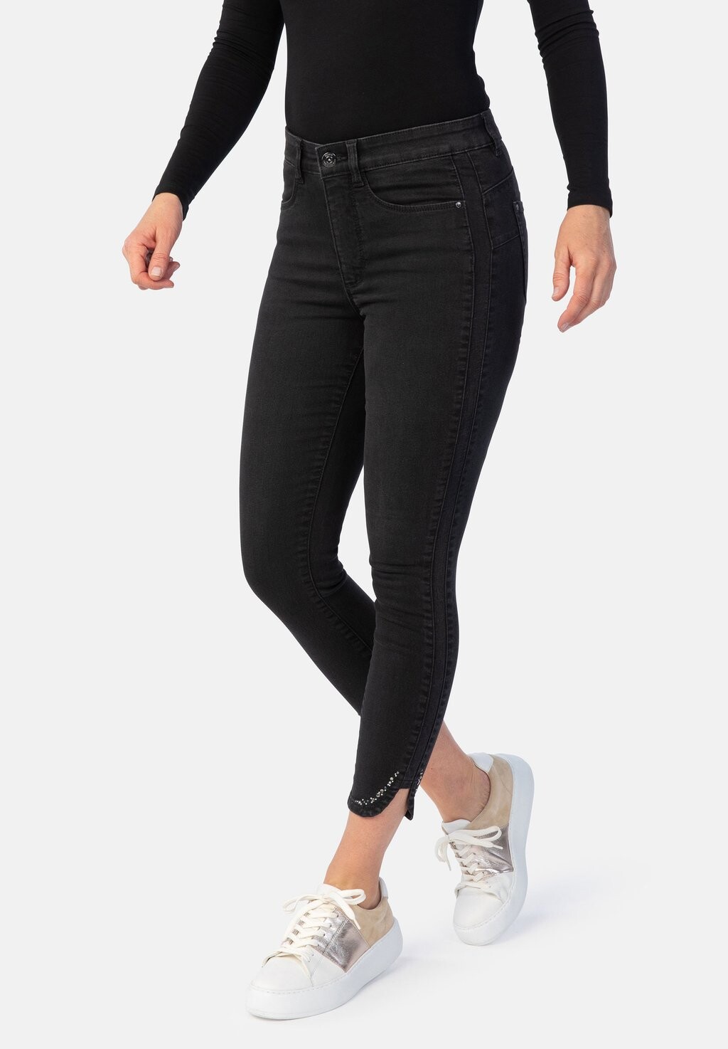 

Джинсы Skinny Fit RIO FASHION Stooker Women, цвет black denim used