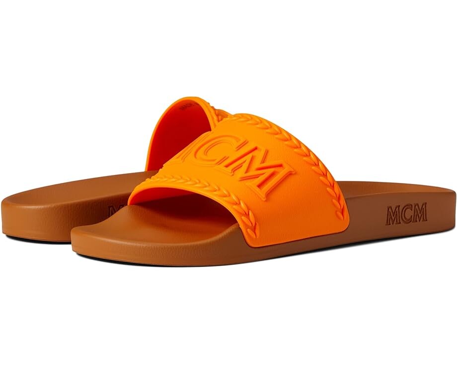 

Сандалии MCM Logo Group Slide, цвет Persimmon Orange