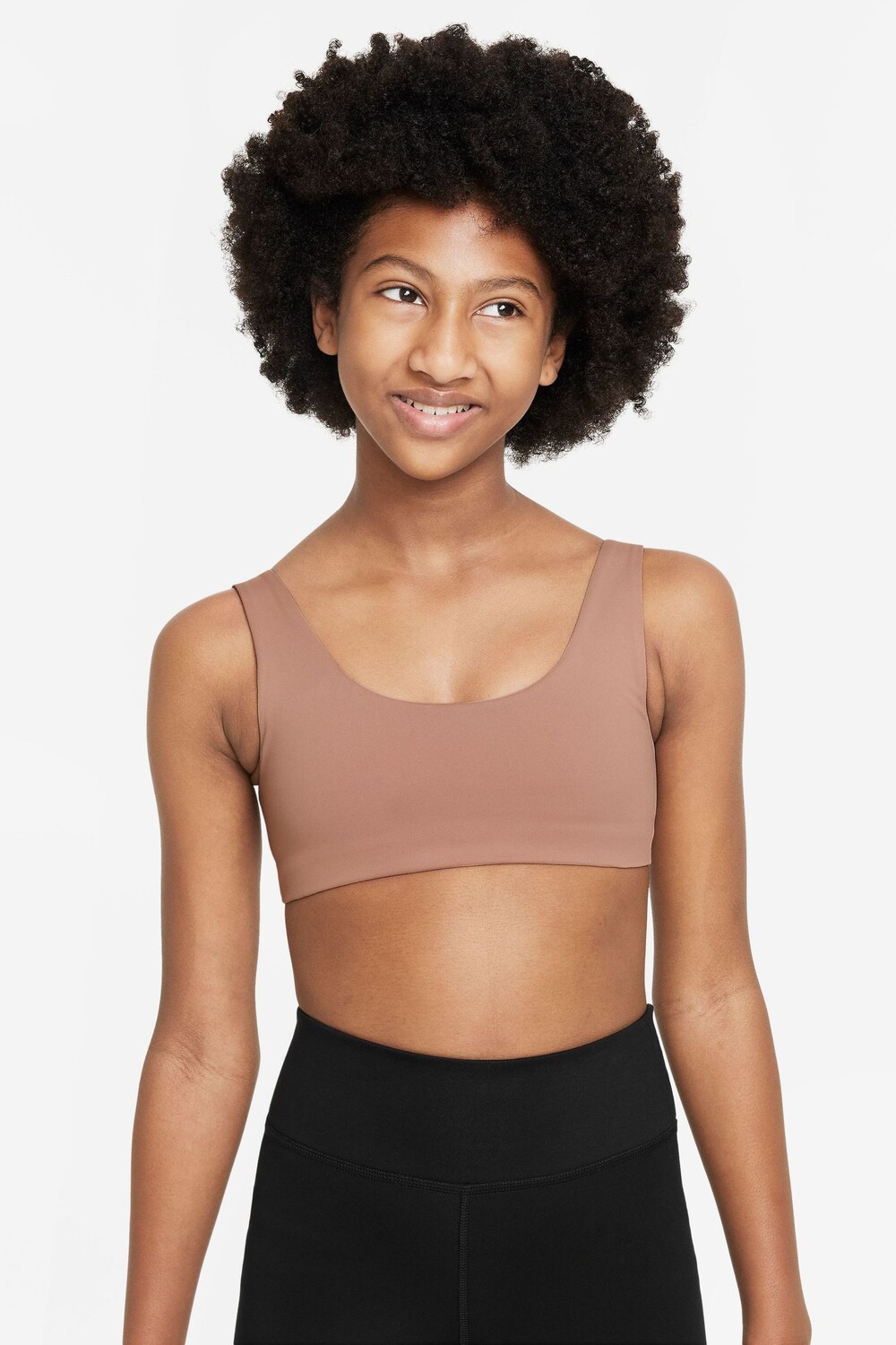 

Спортивный бюстгальтер Dri-FIT Alate All U Nike, коричневый