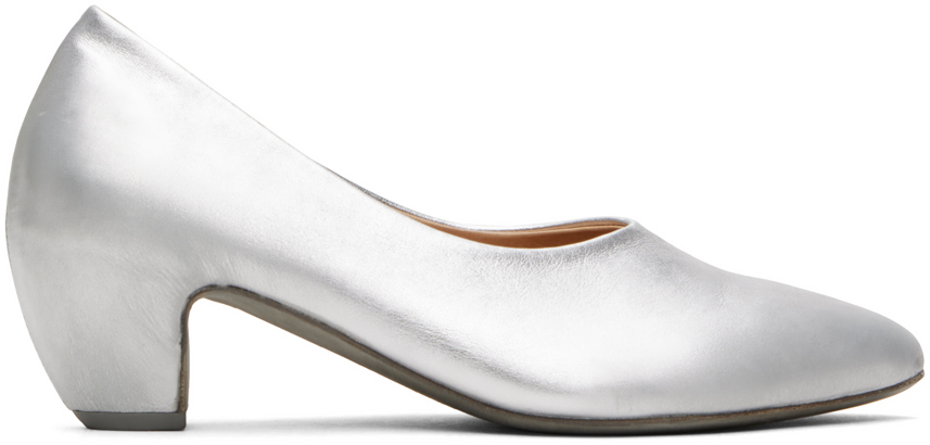 Серебряные туфли на каблуке Stonda Marsell