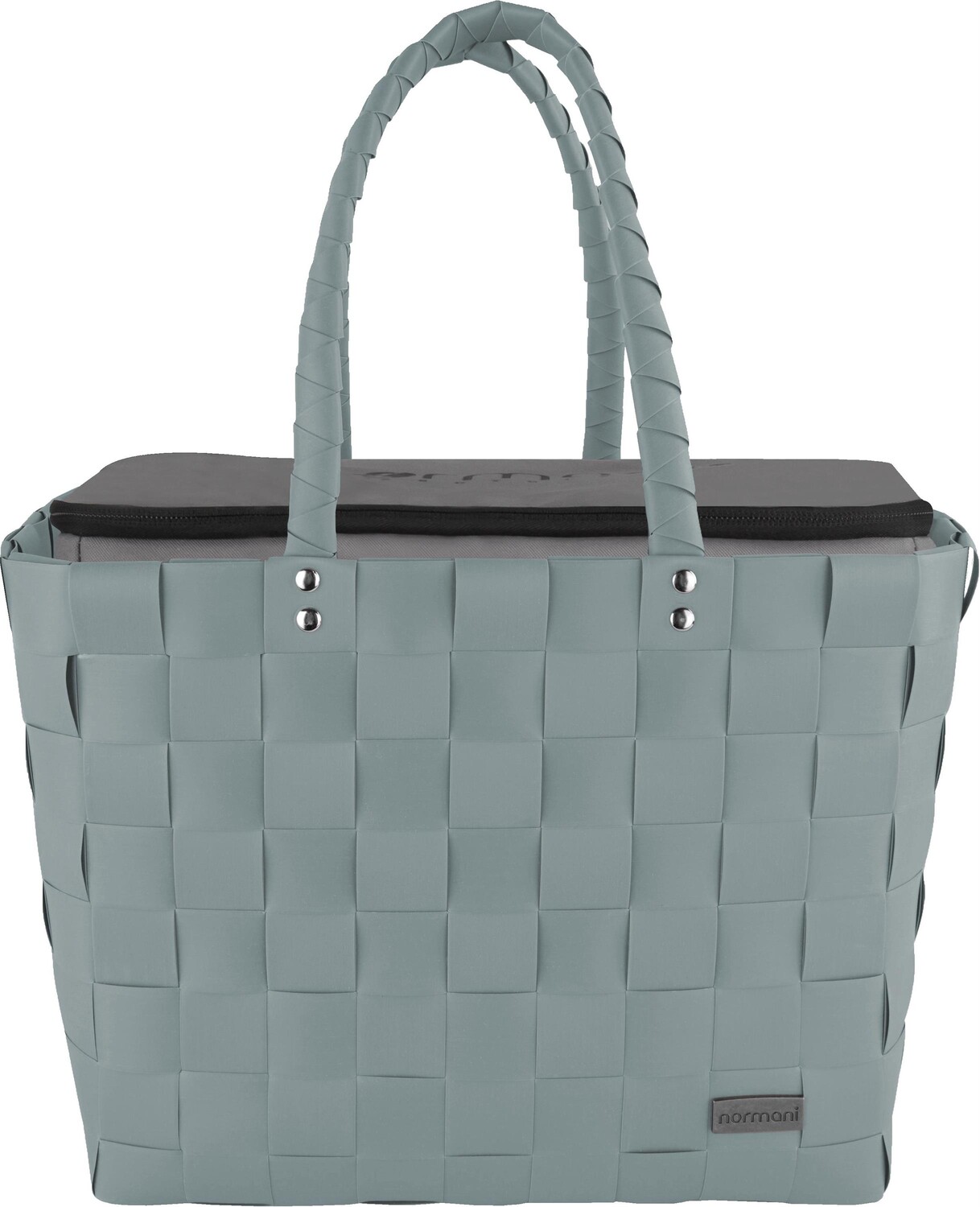 

Сумка шоппер normani Flechtkorb mit großer Kühltasche, мятный