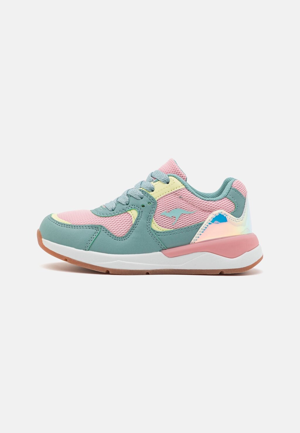 

Кроссовки низкие KD-RACER UNISEX KangaROOS, цвет pink/green/white