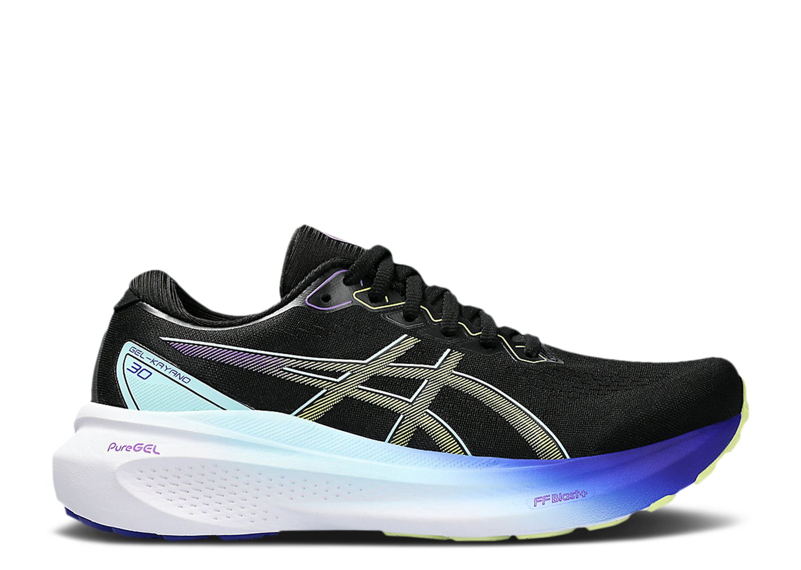 

Кроссовки ASICS Wmns Gel Kayano 30 Wide 'Black Glow Yellow', черный