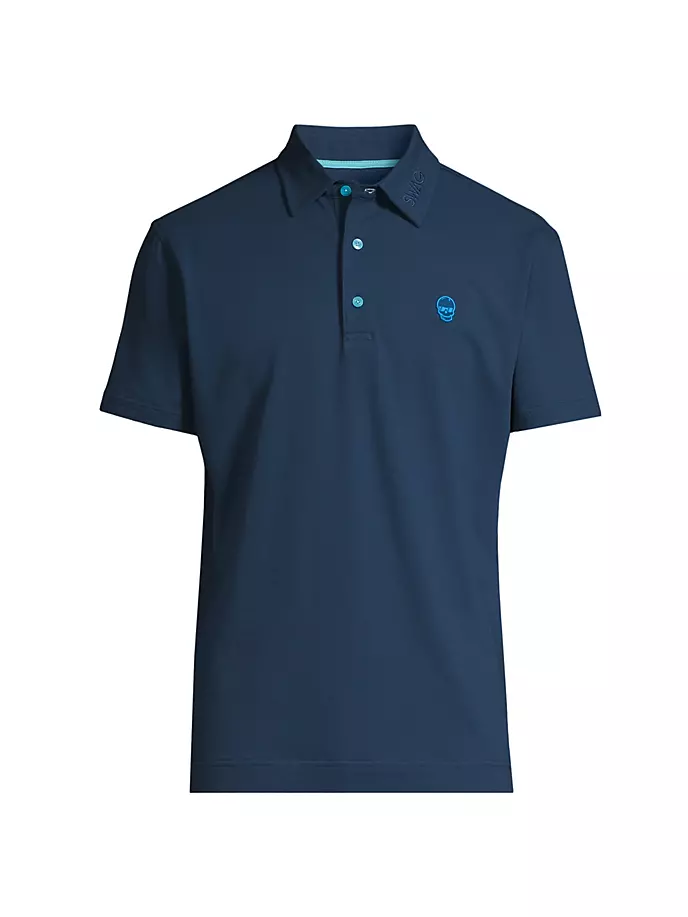 Рубашка поло спортивного кроя Swag Skull Swag Golf, синий
