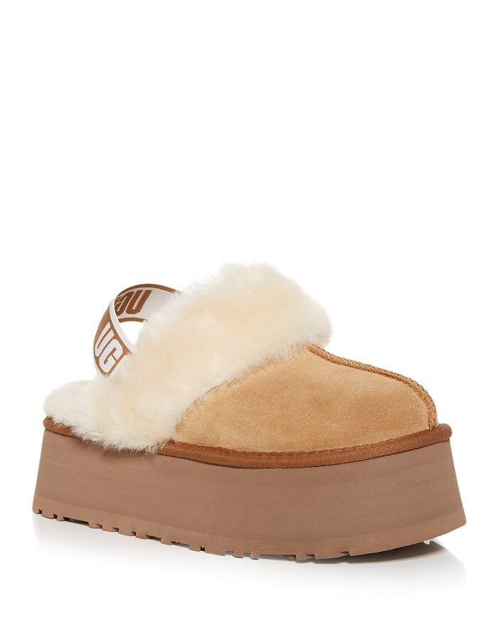 

Женские шлепанцы на платформе с ремешком на пятке Funkette Shearling UGG