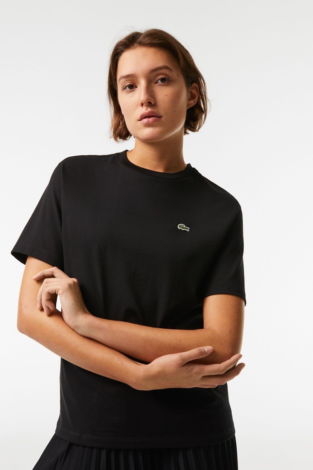 

Мужская черная футболка Core Essentials Lacoste, черный