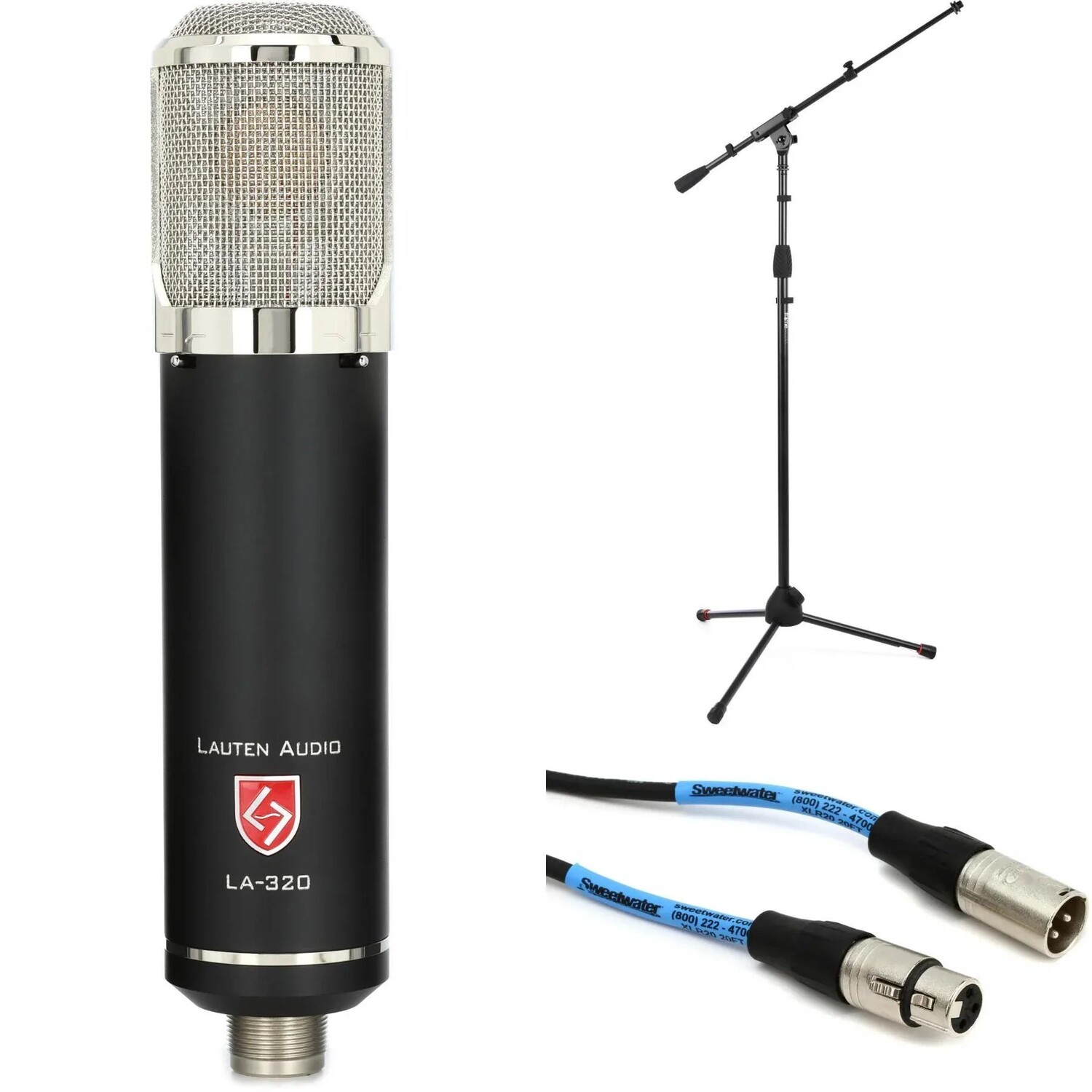 

Lauten Audio LA-320V2 Ламповый конденсаторный микрофон с большой диафрагмой, подставкой и кабелем