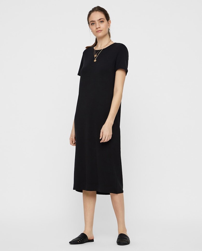 

Платье миди с короткими рукавами Vero Moda, черный
