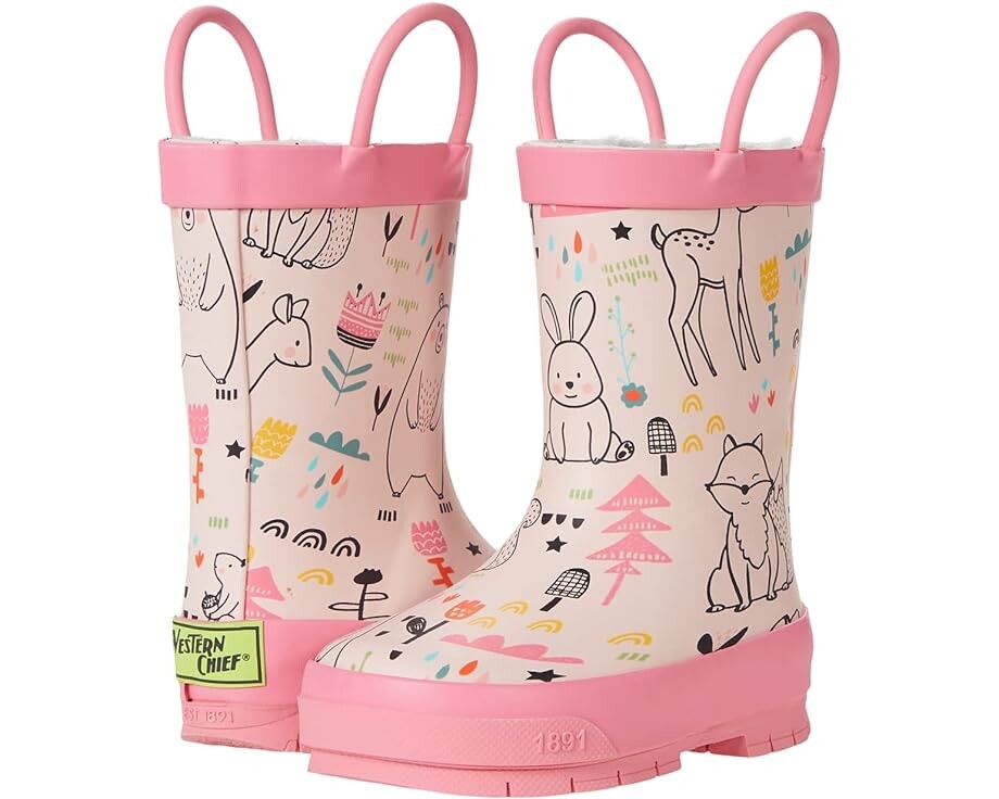 

Ботинки Western Chief Forest Doodle Tread Loop Boot, кремовый