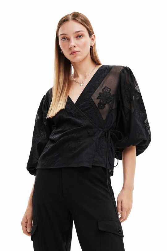 

Дезигуаль блузка Desigual, черный