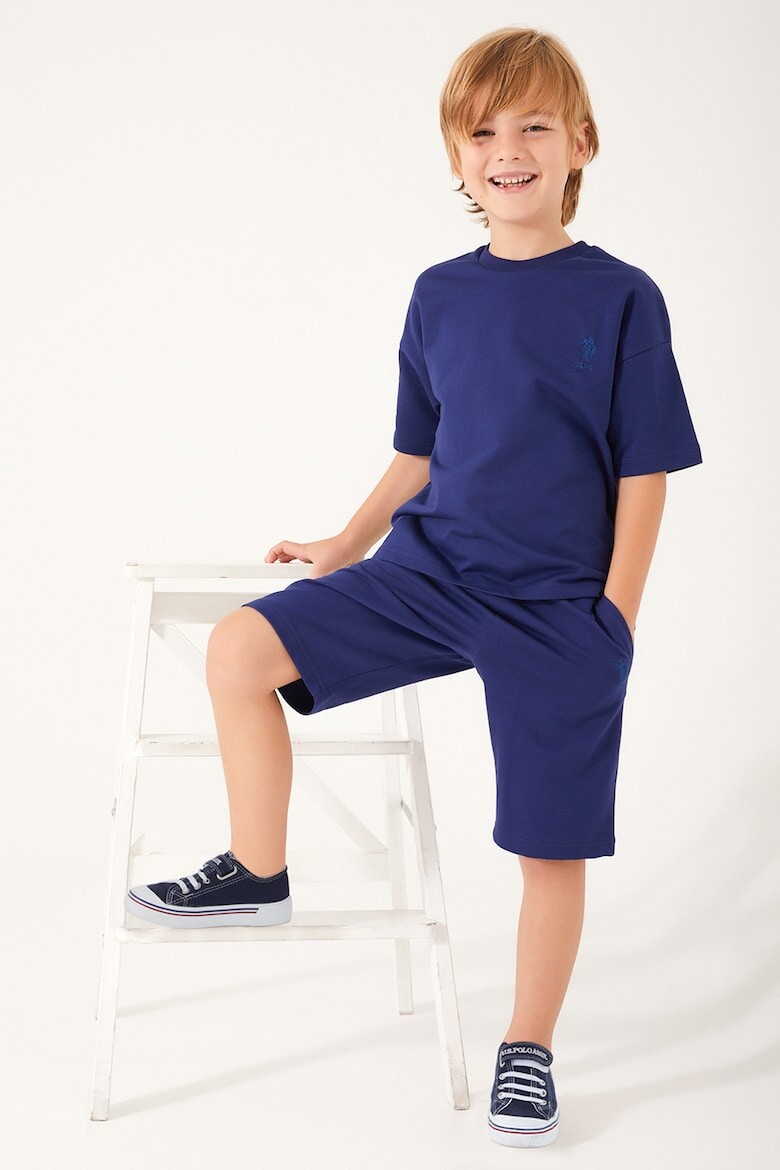 

Однотонная футболка и шорты U S Polo Assn , синий