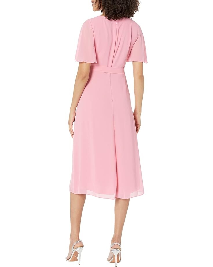 

Платье LAUREN Ralph Lauren Belted Georgette Dress, цвет Poolside Rose