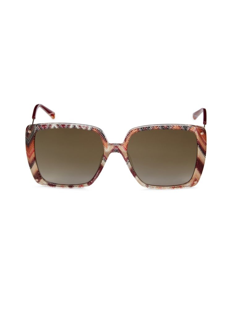 

Квадратные солнцезащитные очки 58MM Missoni, коричневый