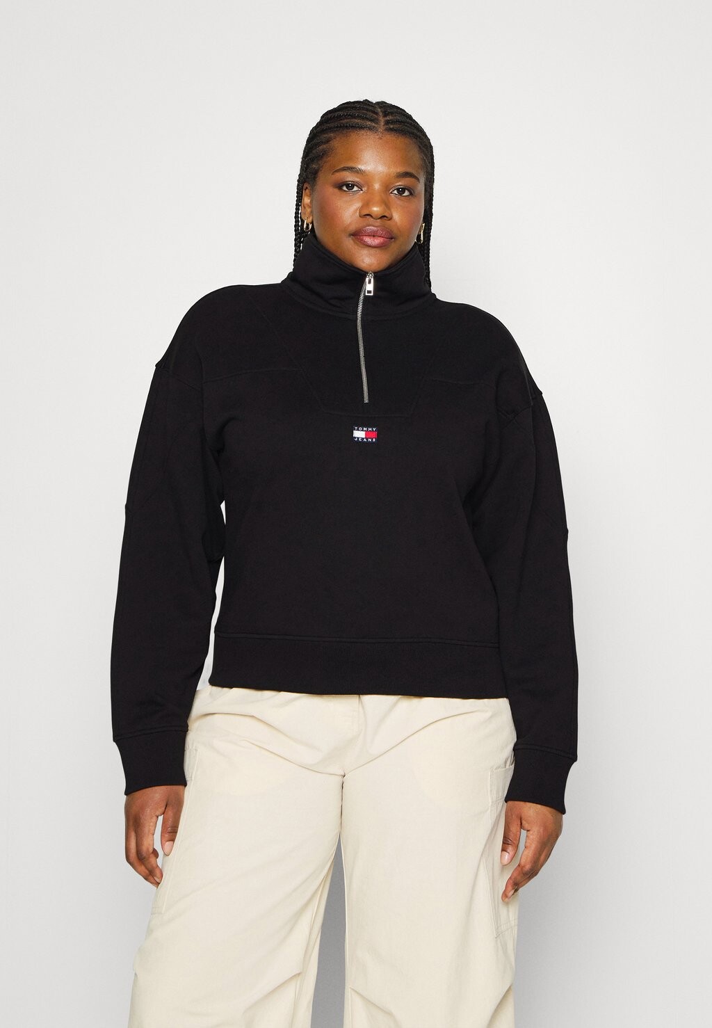 

Джемпер флисовый Tommy Jeans by Tommy Hilfiger, черный