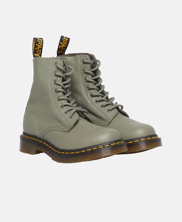 

Ботинки на шнуровке Dr. Martens, хаки