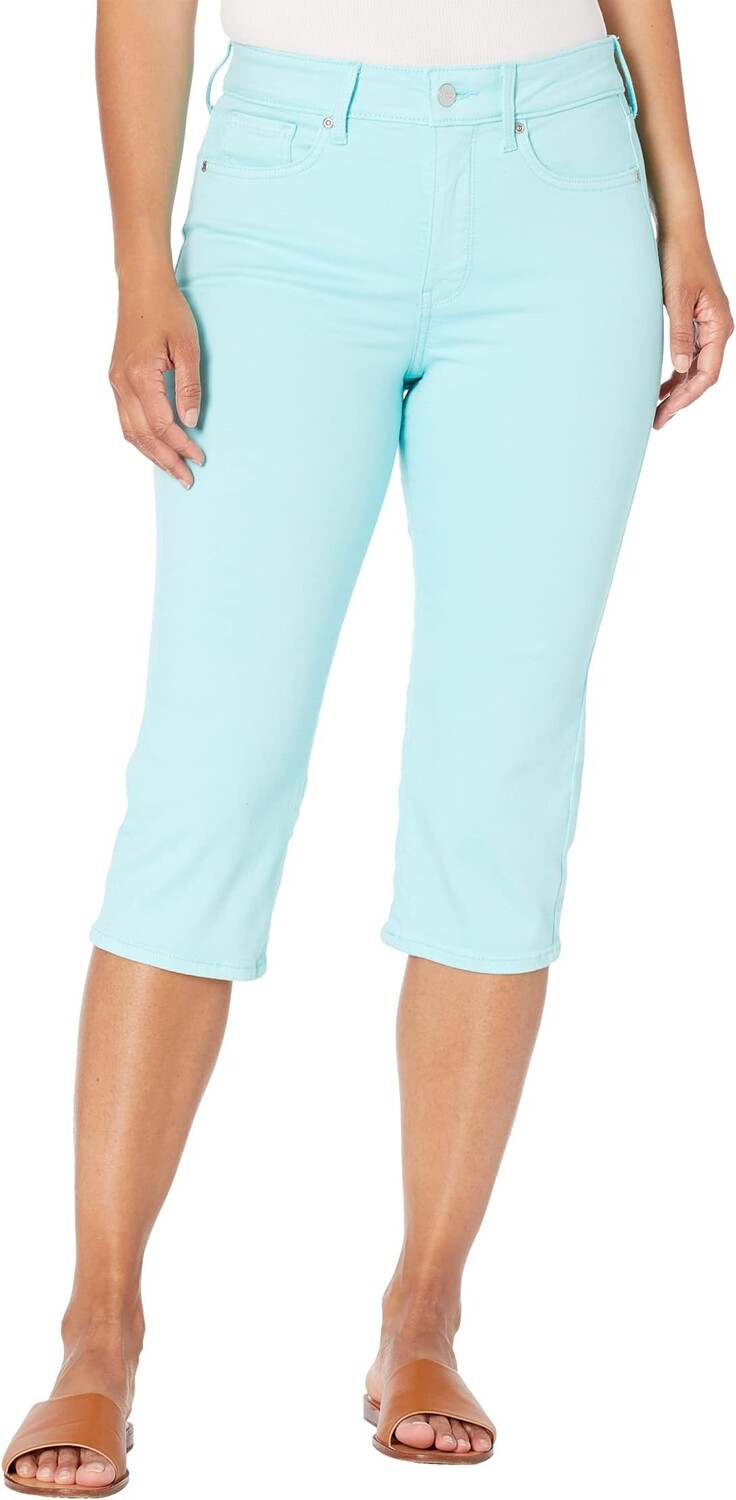 

Джинсы Petite Thigh Shaper Crop Jeans in Topaz Blue NYDJ, цвет Topaz Blue