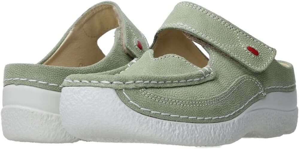 

Сабо Roll Slipper Wolky, цвет Light Green Caviar