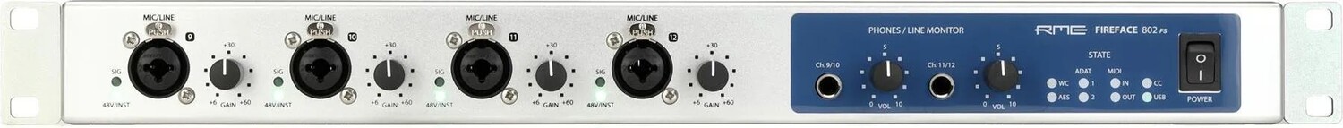 

Новый аудиоинтерфейс RME Fireface 802 FS USB 2.0
