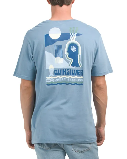 

Футболка с рисунком Earth Runnings Quiksilver, синий