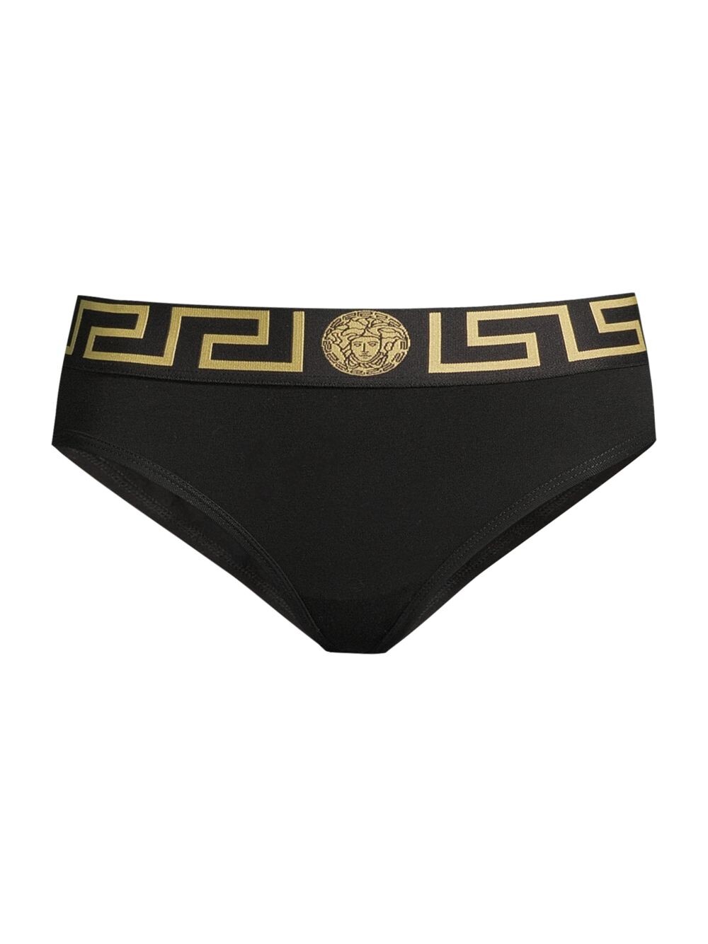 

Трусики-бикини с греческим ключом Versace, черный