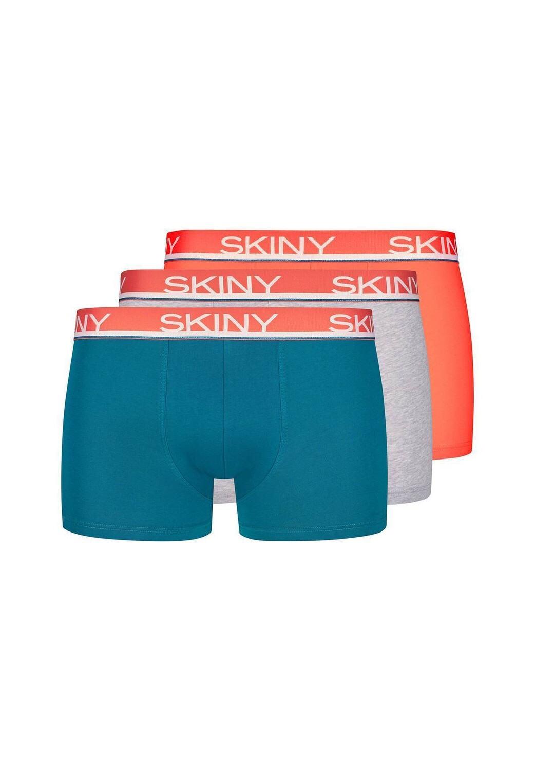

Боксеры Skiny Boxershort 3 шт, цвет Petrol/Grau/Orange