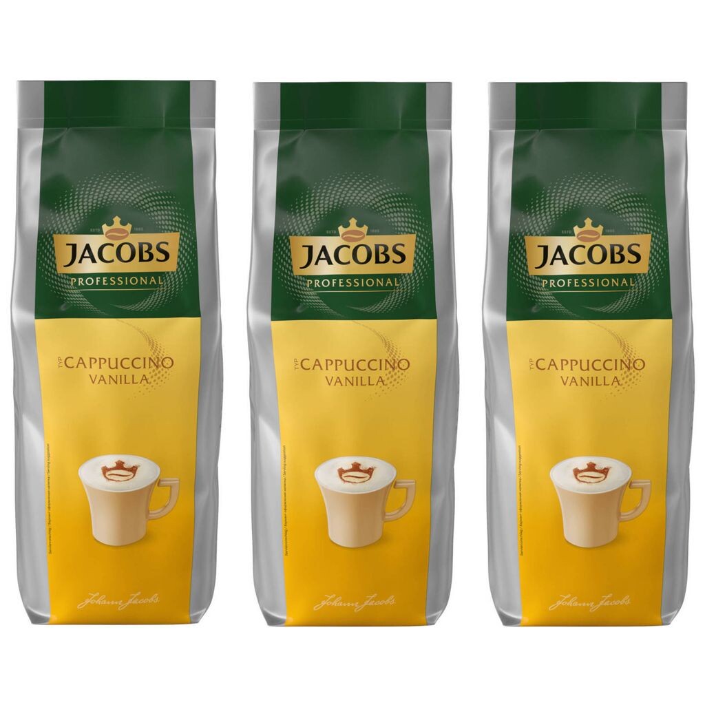 

Кофе растворимый JACOBS Professional типа Капучино Ваниль 3 х 1 кг растворимый кофе