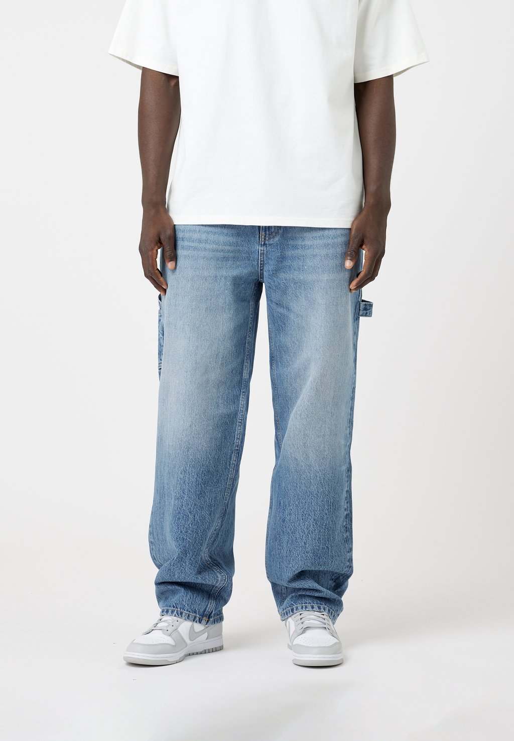 Мешковатые джинсы Baggy Jeans And Loop EIGHTYFIVE, синий фото