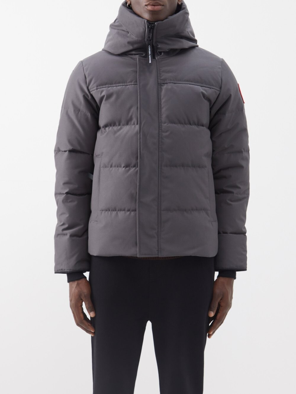 

Пуховик macmillan с капюшоном Canada Goose, серый