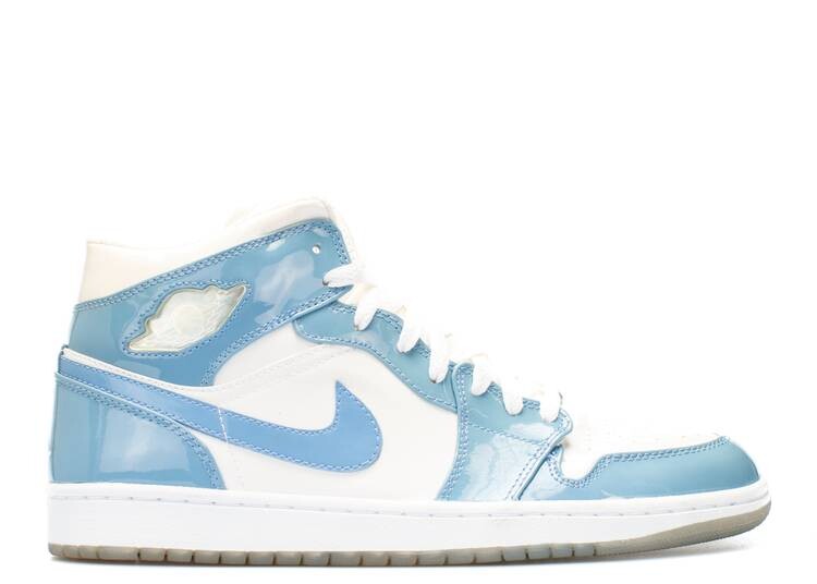 

Кроссовки AIR JORDAN 1 RETRO 'UNC PATENT', белый