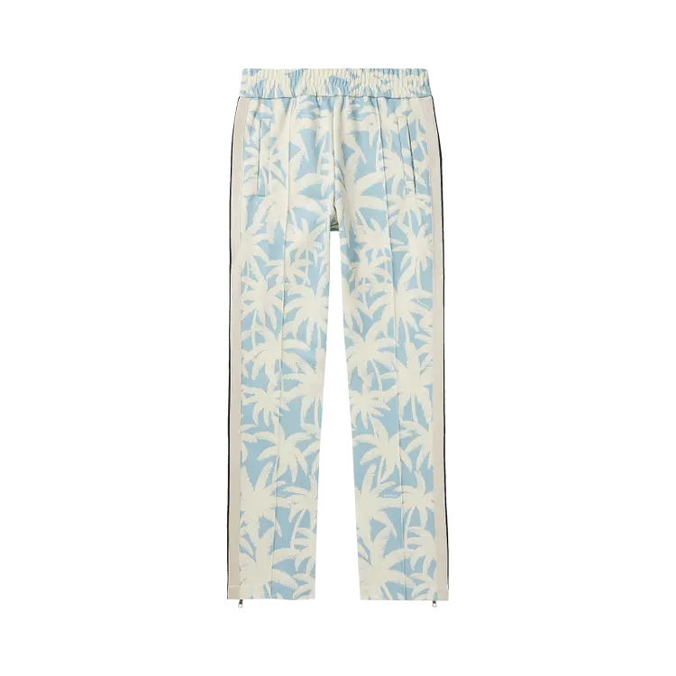 

Спортивные брюки Palm Angels Palms All Over 'Light Blue/Off White', синий