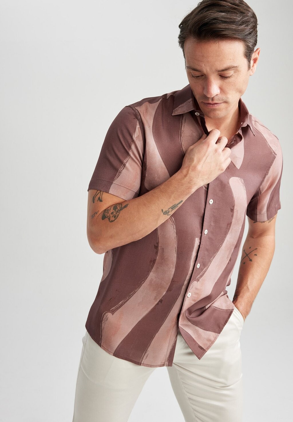 

Рубашка MODERN FIT DeFacto, Бордо