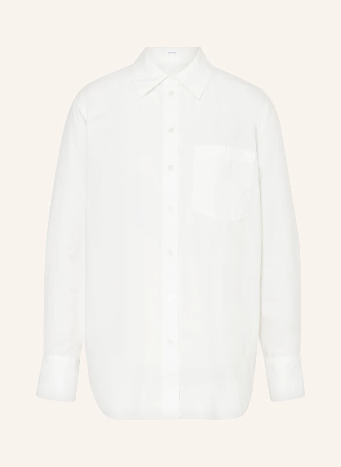 Блузка-рубашка футани Opus, белый