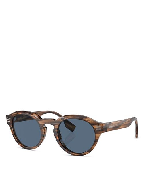 

Круглые солнцезащитные очки, 50 мм Burberry, цвет Brown