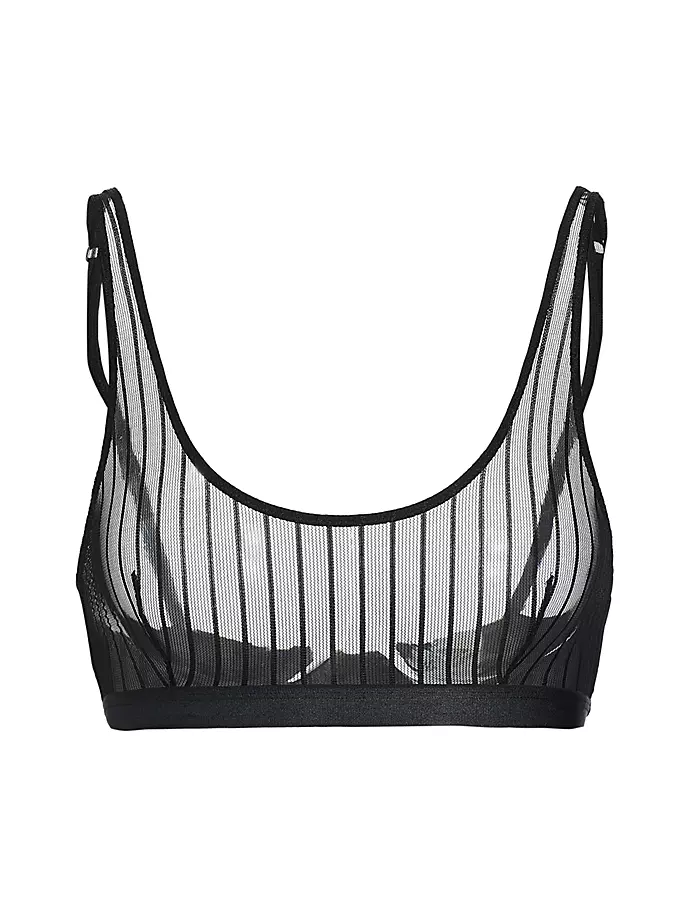 

Бралетт Shadow Stripe с полосками Shadow Stripe Wolford, черный