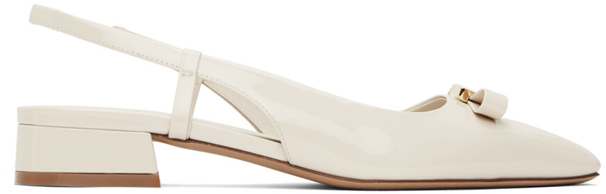 

Белые туфли на каблуке Marlina Ferragamo