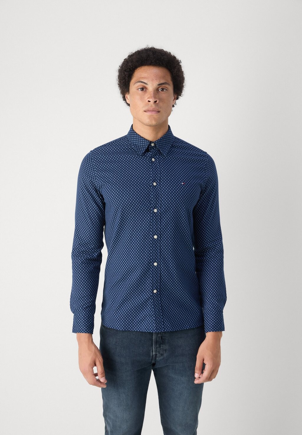 

Рубашка BRUSHED PRINT SHIRT Tommy Hilfiger, темно-синий