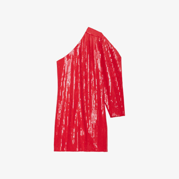 

Платье мини Roely из эластичного хлопка, украшенное пайетками Zadig&Voltaire, цвет japon